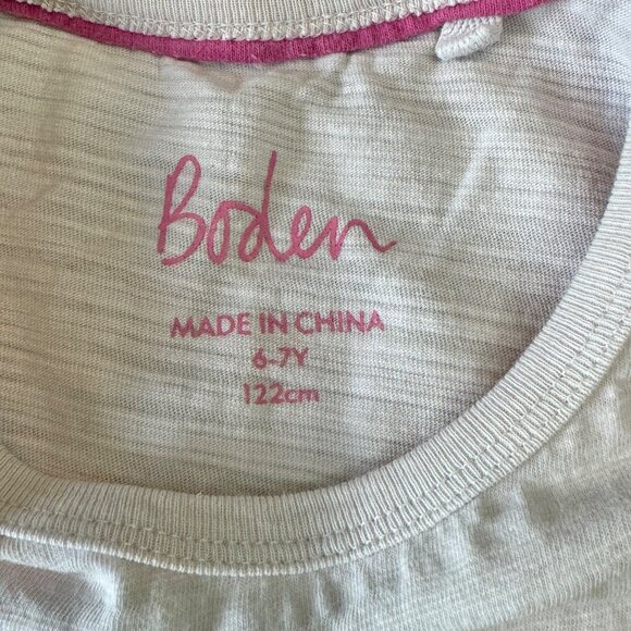 MINI BODEN Girls Sequin Tee 6-7 122cm Rainbow Flip Sequins T-Shirt Colorful Top - Picture 4 of 5